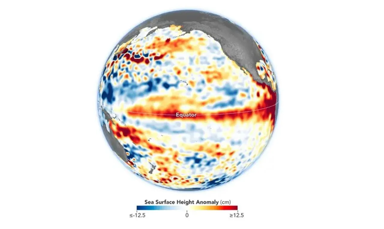 A imagem mostra as proje&ccedil;&otilde;es para El Ni&ntilde;o 2026